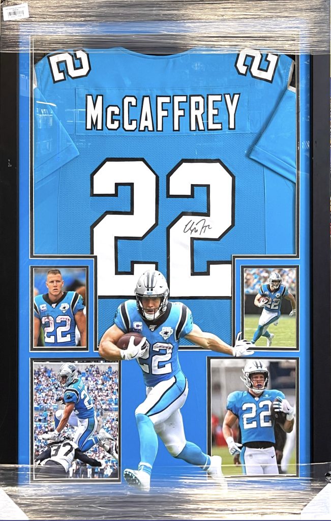 Shop Christian McCaffrey Carolina Panthers Signed Black Custom Jersey